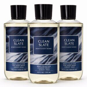 Bath & Body Works Body Wash Bundle CLEAN SLATE 3Pack NEW